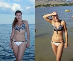 Antes y después de adelgazar con la dieta de la sandía